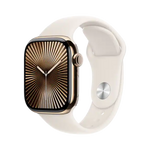 Apple Watch Series 10 GPS + Cellular 42mm Gold TC, Starlight Sport Band - M/L