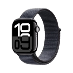 Apple Watch Series 10 GPS 46mm Gitzwart AC, Ink Sport Loop