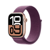 Apple Watch Series 10 GPS + Cellular 46mm Rose Gold AC, Plum Sport Loop