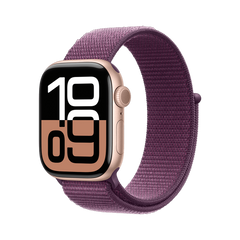 Apple Watch Series 10 GPS 46mm Rosegoud AC, Plum Sport Loop