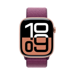 Apple Watch Series 10 GPS + Cellular 46mm Rose Gold AC, Plum Sport Loop