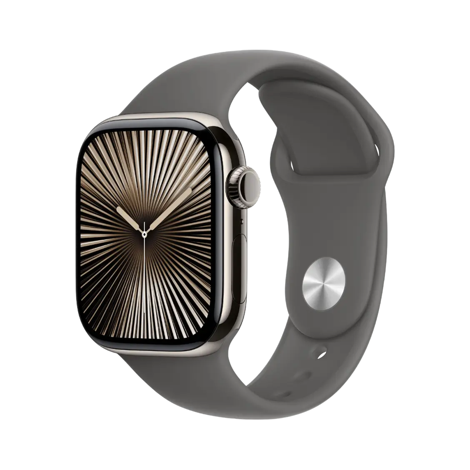 Apple Watch Series 10 GPS + Cellular 46mm Natural TC, Stone Grey Sport Band - M/L