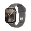 Apple Watch Series 10 GPS + Cellular 46mm Natural TC, Stone Grey Sport Band - M/L