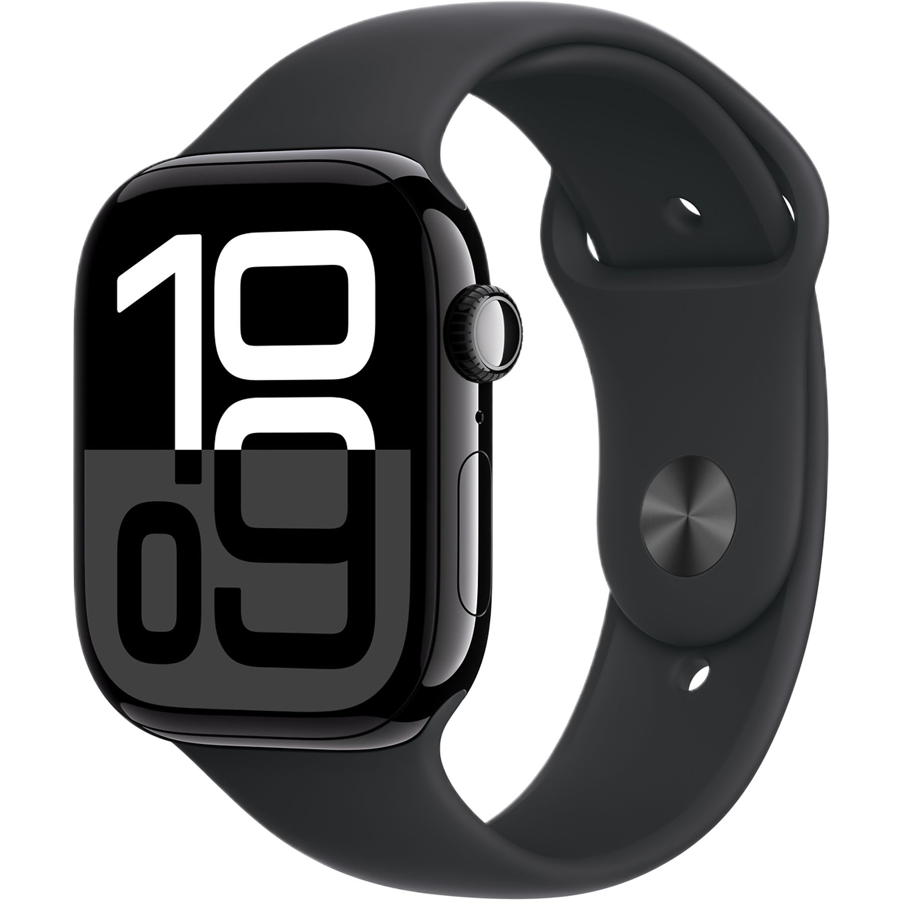 Apple Watch Series 10 GPS + Cellular 46mm Slate TC, Black Sport Band - S/M