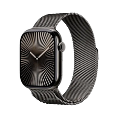 Apple Watch Series 10 GPS + Cellular 46mm Slate TC, Slate Milanese Loop - S/M