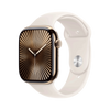 Apple Watch Series 10 GPS + Cellular 46mm Gold TC, Starlight Sport Band - M/L