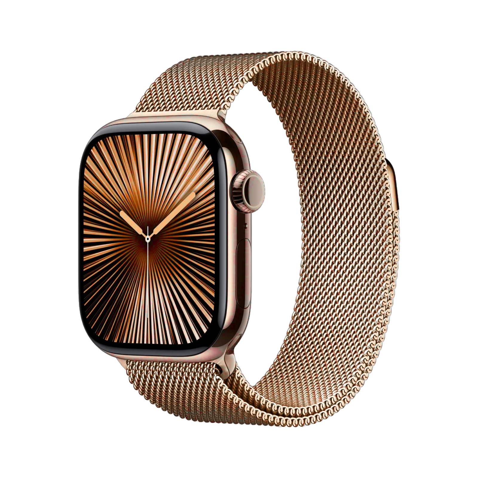 Apple Watch Series 10 GPS + Cellular 46mm Gold TC, Gold Milanese Loop - M/L