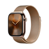 Apple Watch Series 10 GPS + Cellular 46mm Gold TC, Gold Milanese Loop - M/L