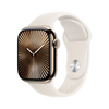 Apple Watch Series 10 GPS + Cellular 42mm Gold TC, Starlight Sport Band - M/L