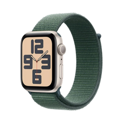 Apple Watch SE GPS 40mm Sterrenlicht AC, Lake Green Sport Loop