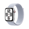 Apple Watch SE GPS + Cellular 44mm Silver AC, Blue Cloud Sport Loop