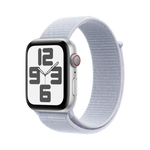 Apple Watch SE GPS + Cellular 44mm Silver AC, Blue Cloud Sport Loop