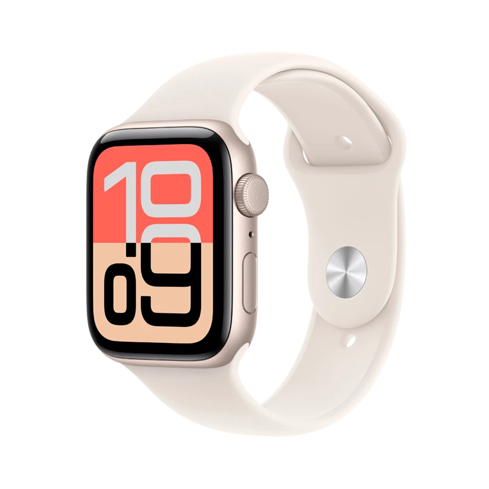 Apple Watch SE GPS + Cellular 44mm Starlight AC, Starlight Sport Band - M/L