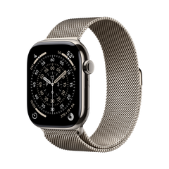 Apple Watch Series 10 GPS + Cellular 46mm Natural TC, Natural Milanese Loop - S/M