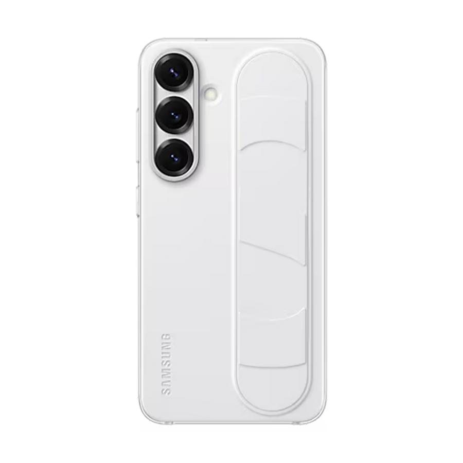 Galaxy S25 Standing Grip Case | White