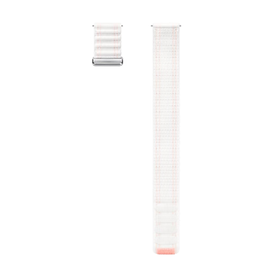 Galaxy Watch 7 & Watch 7-Piccolo Tessuto Cinturino (XS) Rosa Bianco