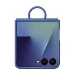 Galaxy Z Flip7 Ring Case (Silicone) Blauw