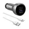 Huawei Car Charger 2 USB Fast Charging + USB-C Cable Black