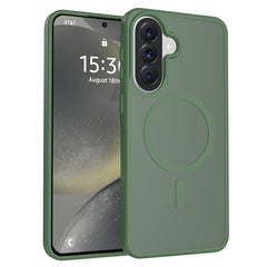 Fe'nomenal Samsung Galaxy A57 ColorShield Backcover met MagSafe - Groen, hoesje op het toestel