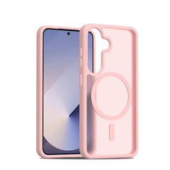 Fe'nomenal Samsung Galaxy S25 ColorShield Backcover met MagSafe - Roze, hoesje op het toestel