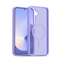 Fe'nomenal Samsung Galaxy S25+ ColorShield Backcover met MagSafe - Paars, hoesje op het toestel