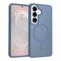 Fe'nomenal Samsung Galaxy S26 ColorShield Backcover met MagSafe - Marineblauw, hoesje op het toestel
